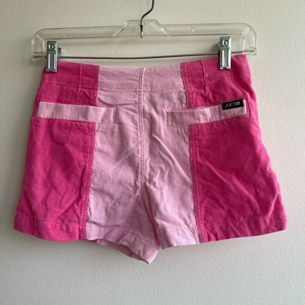 Joe's Jeans Pink Color-Block Shorts - Picture 2 of 5